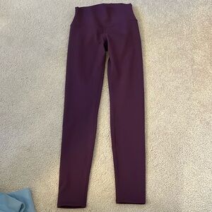 Dark purple high waist airbrush legging